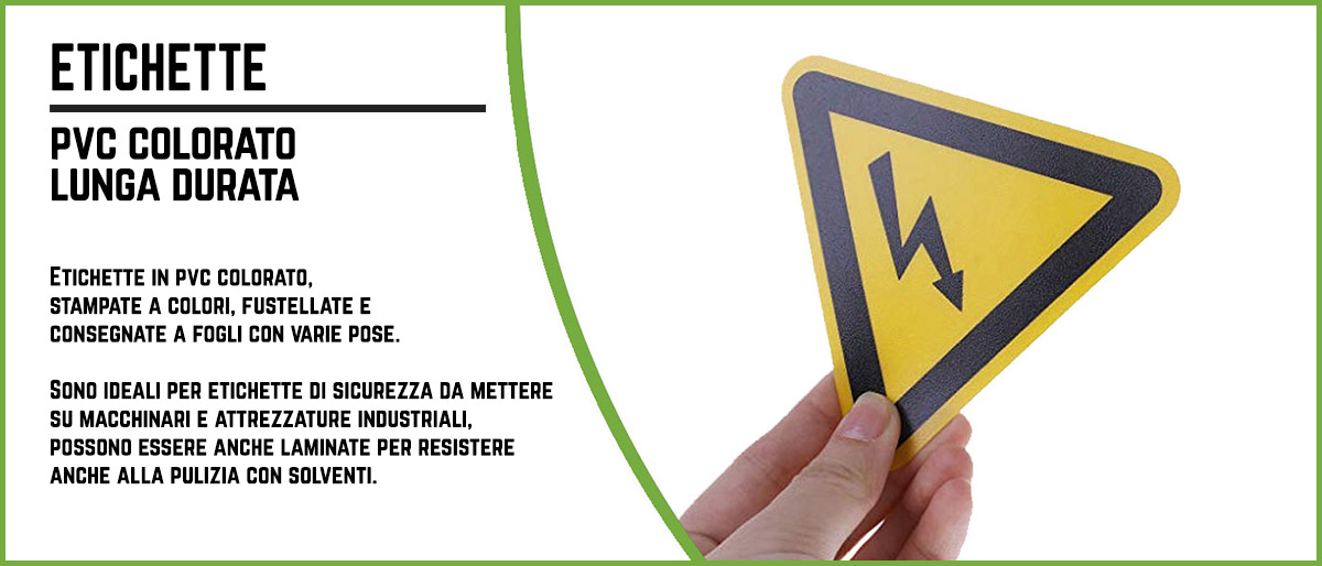 Stampa Etichette Su Pvc Colorato Lunga Durata Printa